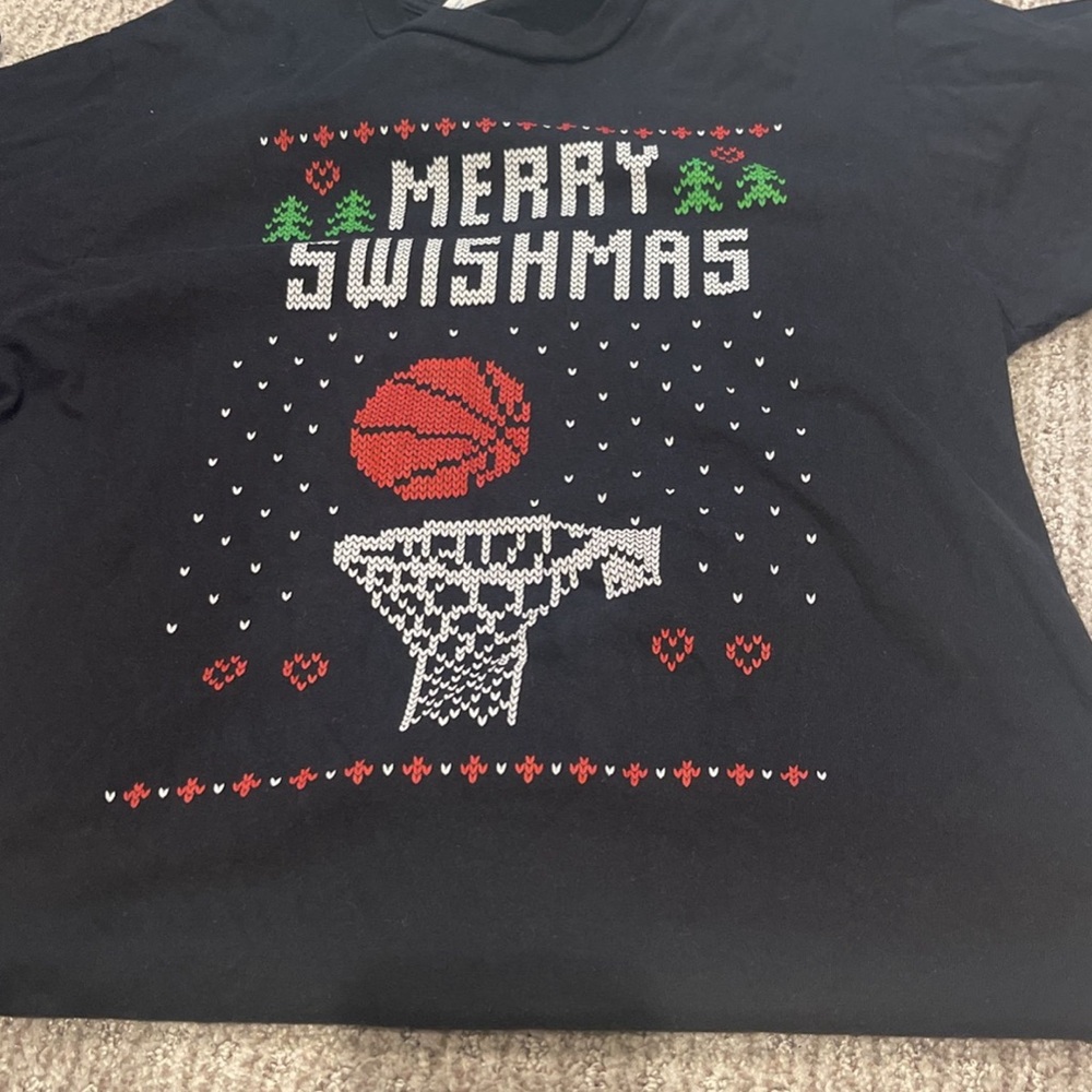 Merry Swishmas Mens tshirt 
Size Small